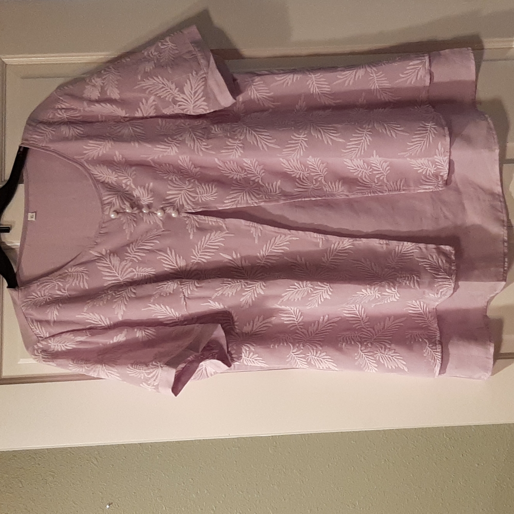 Womens blouse light lilac color size XL
